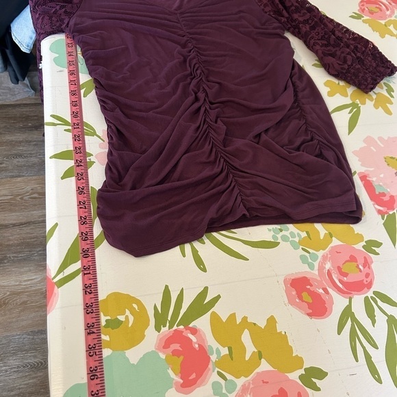 Torrid Gorgeous Super Soft Purple Ruched Top size 2 - Picture 7 of 10